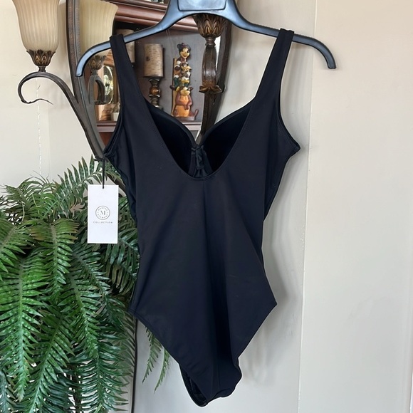 Brand New Martha Stewart Black Shaping Slimming Swimsuit One-Piece UPF 50 - Picture 6 of 15